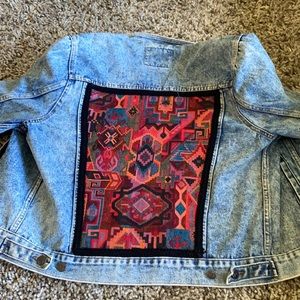 Retro Embroidered Jean Jacket